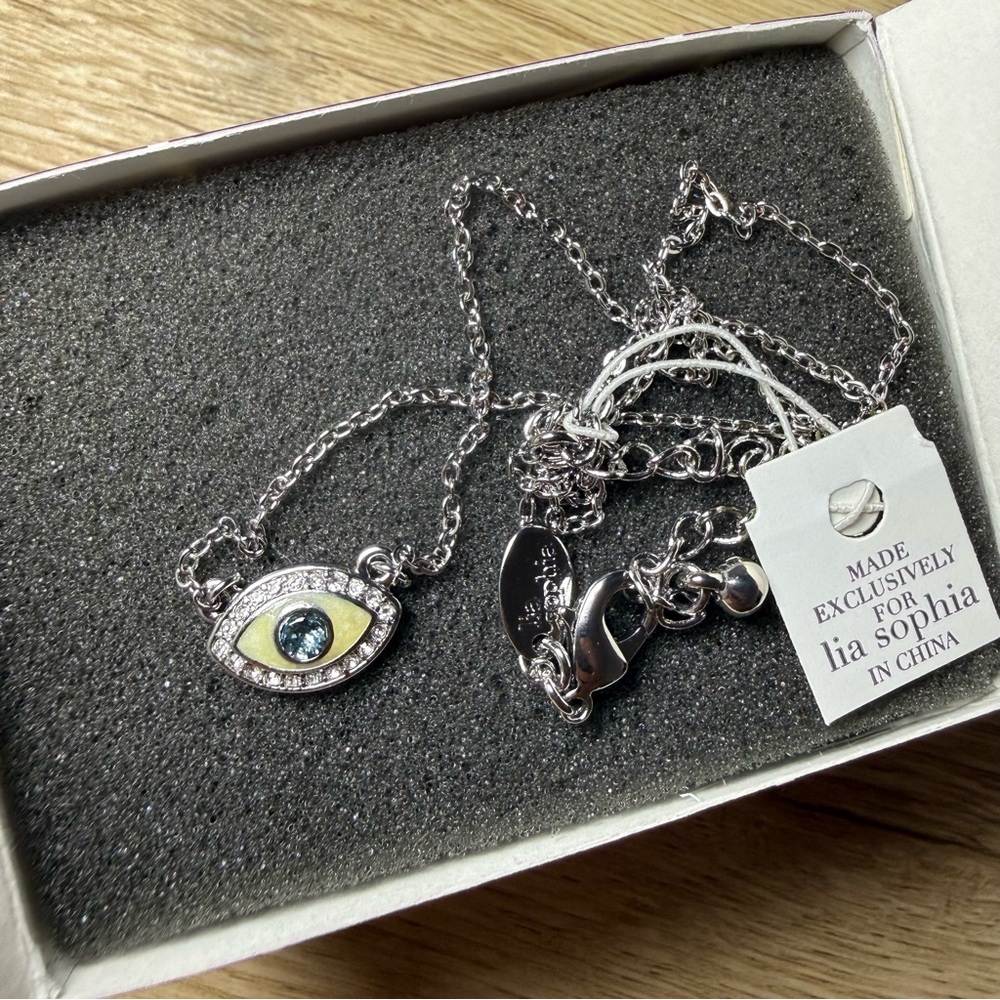 Lia Sophia Evil Eye Pendant Necklace